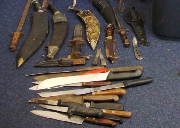Knives handed in during a previous amnesty in 2016