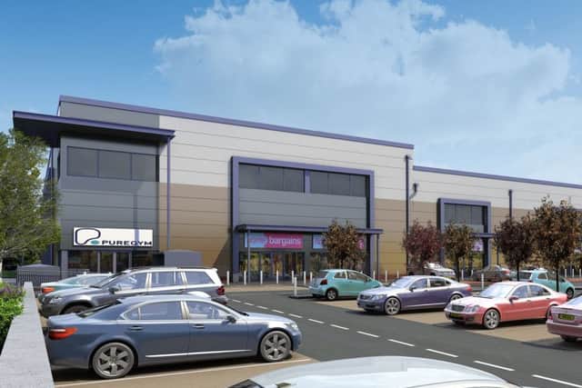 An artist's impression of how Portsmouth Retail Park could look.