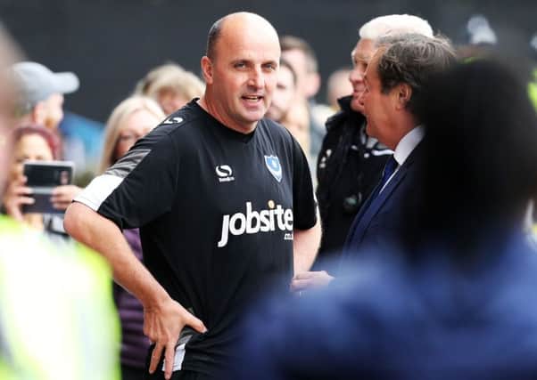 Pompey boss Paul Cook Picture: Joe Pepler