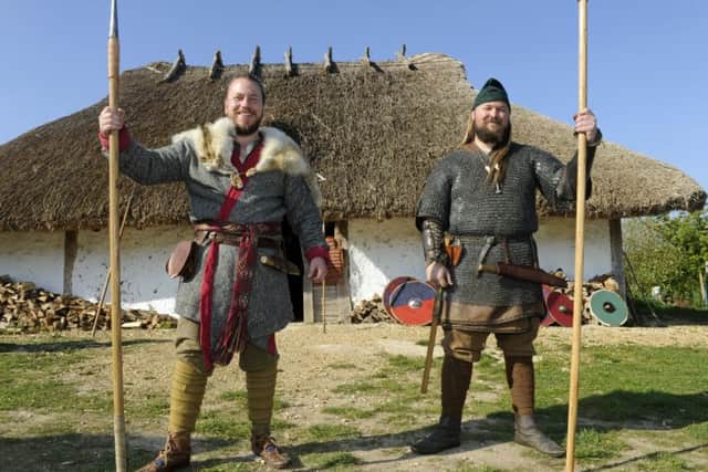 ON GUARD Joe Tyler, left, and Tom Tribe.
Picture Ian Hargreaves (170525-1)
