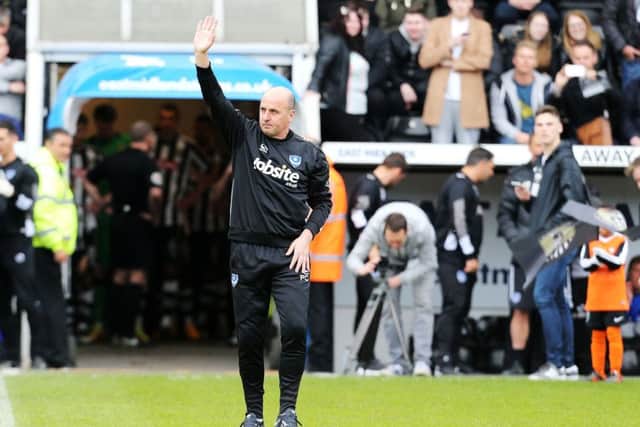 Pompey boss Paul Cook. Picture: Joe Pepler