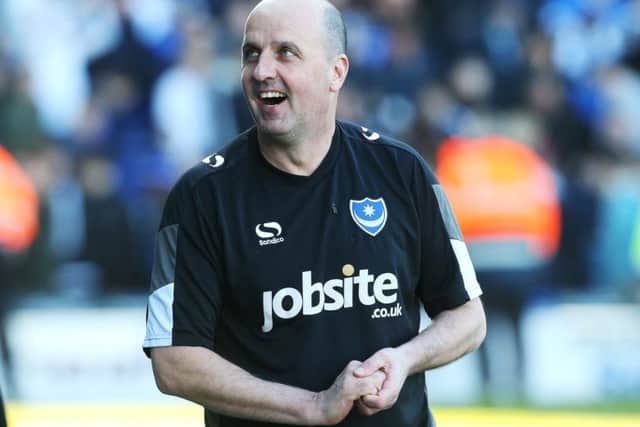 Pompey boss Paul Cook. Picture: Joe Pepler