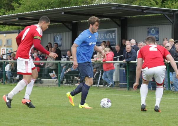 Baffins' Blu Boam in action during the Wessex League Cup final. Picture: Habibur Rahman (170572-77)