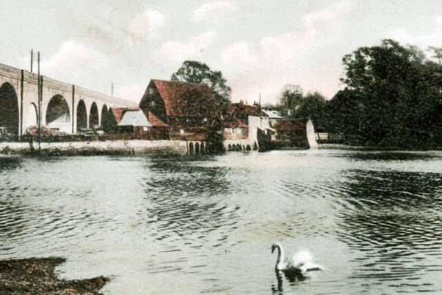 Looking like a scene from a John Constable painting here we see Cams Mill in Fareham creek.  Picture: Monty Theobald Collection