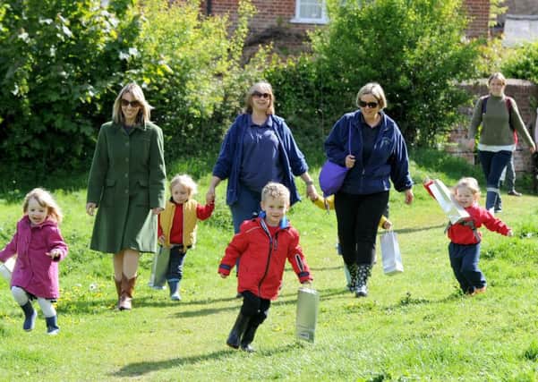 Hambledon Pre-School took part in a Peppa Pig Muddy Puddle Walk for Save The Children.  Picture: Sarah Standing (170559-837)