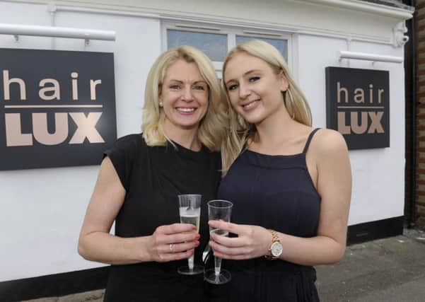 Owners Kelly Dove, left, and Olivia Reeves at Hair Lux in Warsash.
Picture: Ian Hargreaves (170493-1)