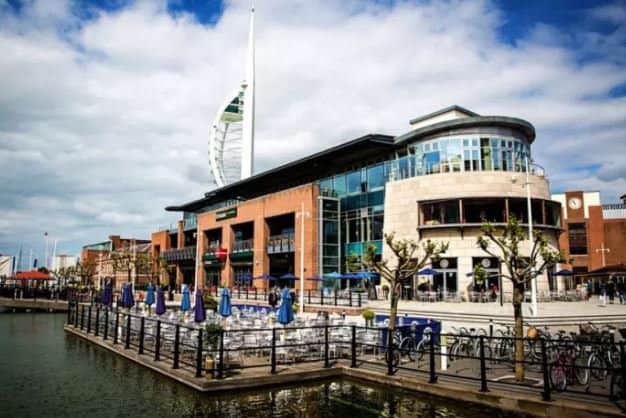 Gunwharf Quays.