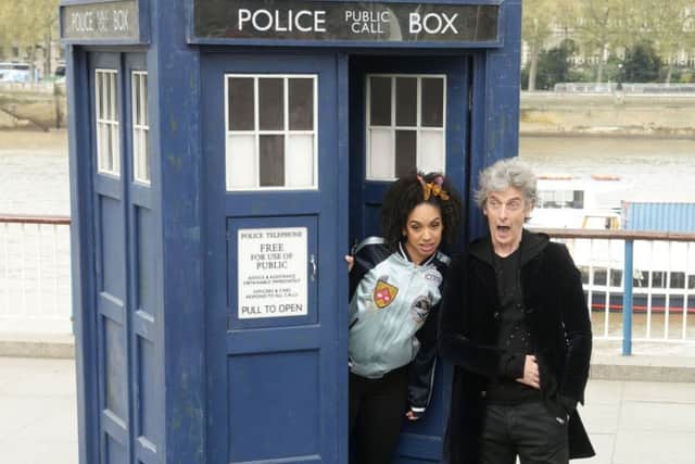 Doctor Who (Peter Capaldi) and Pearl Mackie as his new companion Bill Potts