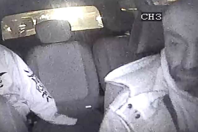 CCTV shows the attack happening inside Alan Newman's taxi