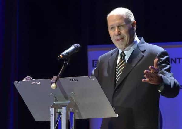 Michael Eisner 
at the Pompey Supporters' Trust meeting 

Pictures: Neil Marshall (170302-3)
