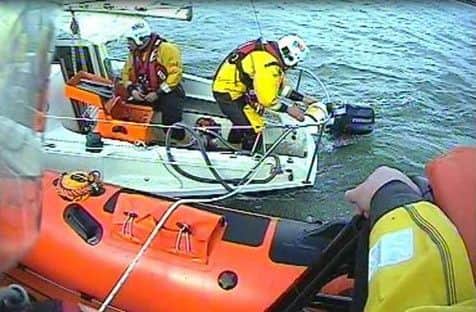 The bilge pump on the 22ft yacht failed