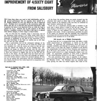 An Autocar article from the 1960s