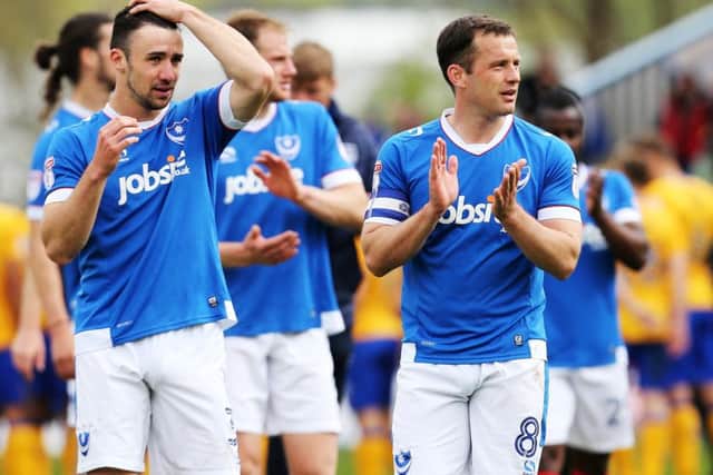 The Pompey players will half to wait to get their hands on silverware if results go their way on Saturday