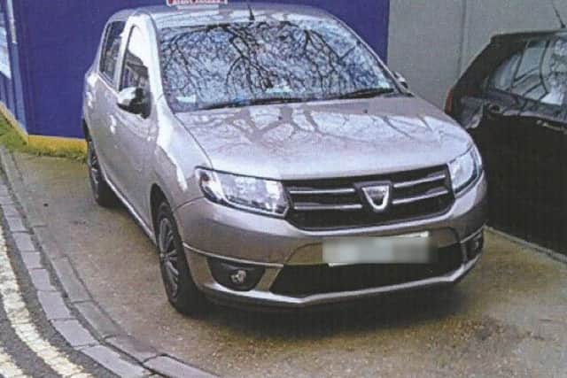 The woman's car