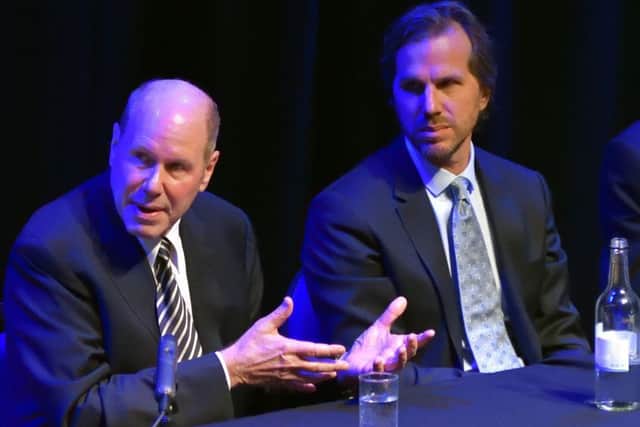Michael Eisner and Breck Eisner.  Picture: Neil Marshall