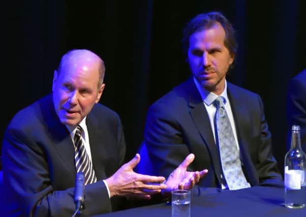 Michael Eisner and Breck Eisner.  Picture: Neil Marshall