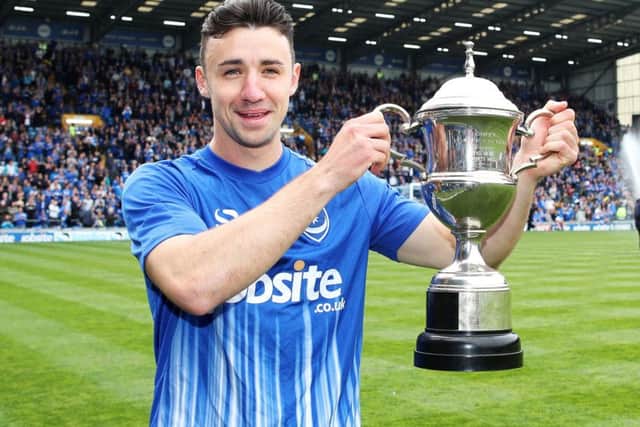Enda Stevens with The News/Sports Mail player of the year trophy
