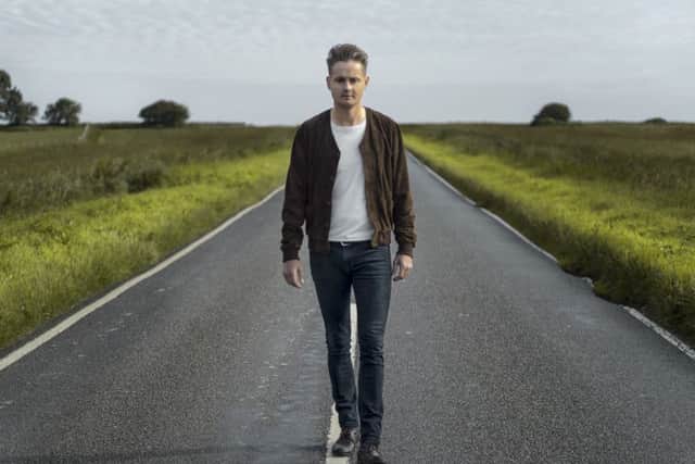 Tom Chaplin on Beachy Head road, East Sussex. Picture by Derek Hudson.