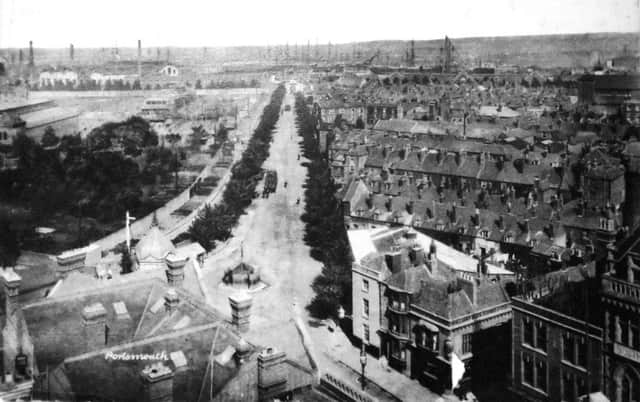 Looking along Unicorn Road towards Unicorn Gate about the turn of the last century.