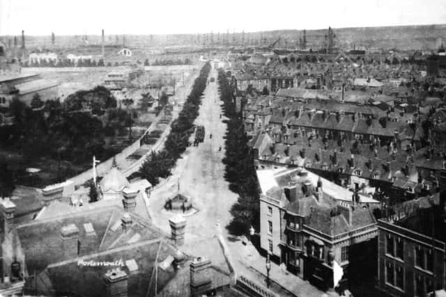Looking along Unicorn Road towards Unicorn Gate about the turn of the last century.