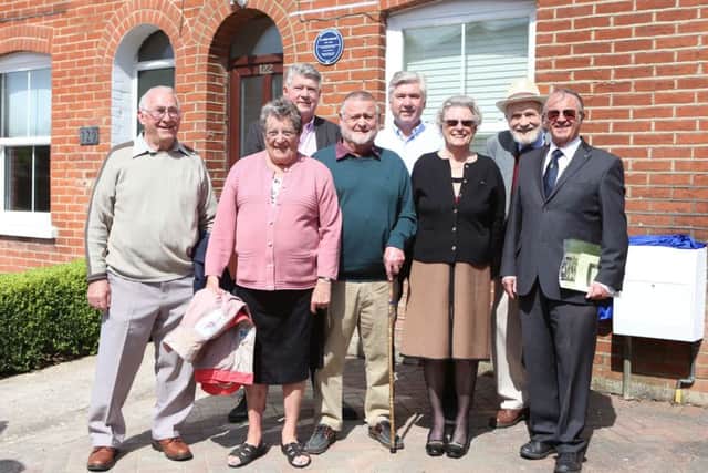 Owners
John and Maureen Maidment display the blue plaque with Tony and Jon Laurence, John Towse's nephew David Wells; Jean Withinshaw, chairwoman of the Portchester Society; John Baldry, a diver on the Mary Rose, and John Bevan, Chairman of the Historical Diving Society
Picture: Habibur Rahman PPP-170905-230134006