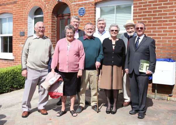 Owners 

John and Maureen Maidment display the blue plaque with Tony and Jon Laurence, John Towse's nephew David Wells;  Jean Withinshaw, chairwoman of the Portchester Society; John Baldry, a diver on the Mary Rose, and John Bevan, Chairman of the Historical Diving Society
Picture: Habibur Rahman PPP-170905-230134006