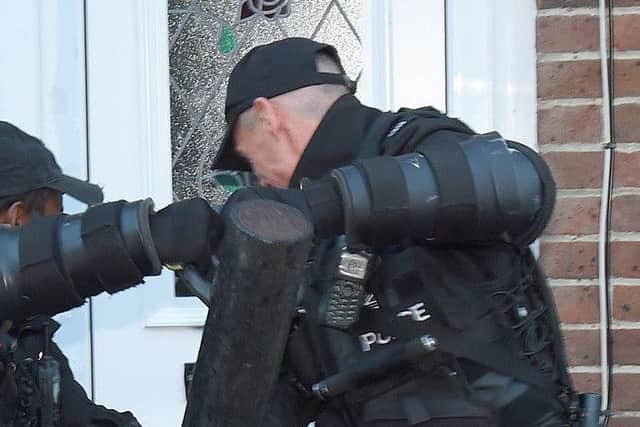 File photo of a drugs raid. Picture: Hampshire police
