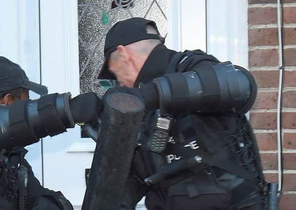 File photo of a drugs raid. Picture: Hampshire police