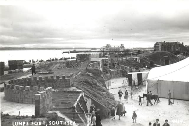 The mini circus tent inside Lumps Fort