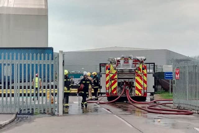 Firefighters have been battling the fire this morning.