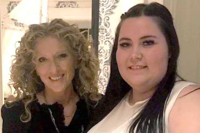 Carly Thompsett with interior designer Kelly Hoppen