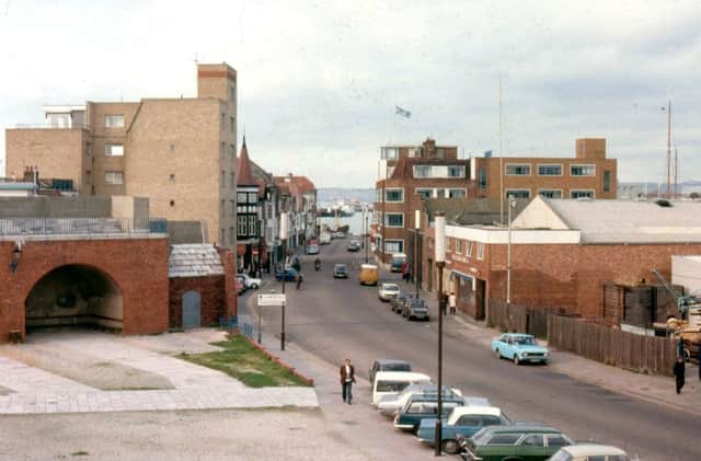 A 1970s view down Broad Street, Old Portsmouth