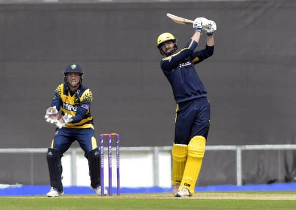 James Vince on his way to a club-record 178. Picture: Neil Marshall