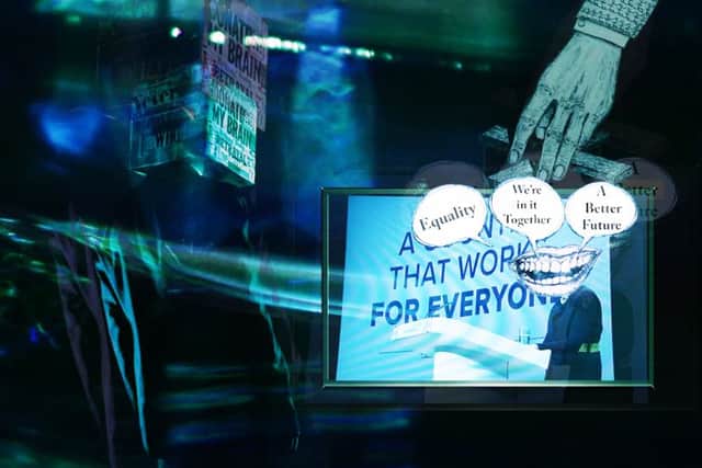 A Country That Works for Everyone from Gaslighting by Partial Facsimile Credit: Film-maker Felix Prater