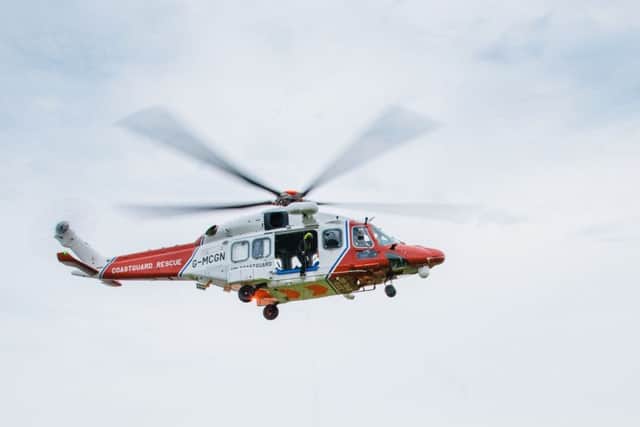 UK Coastguard search and rescue helicopter based at Lee-on-the-Solent helped with the search overnight. Picture: Maritime and Coastguard Agency.