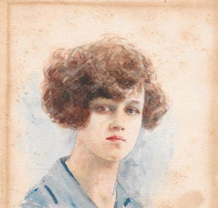 Goff Gleadle's mother aged about 16, painted by Lawrence Gleadle