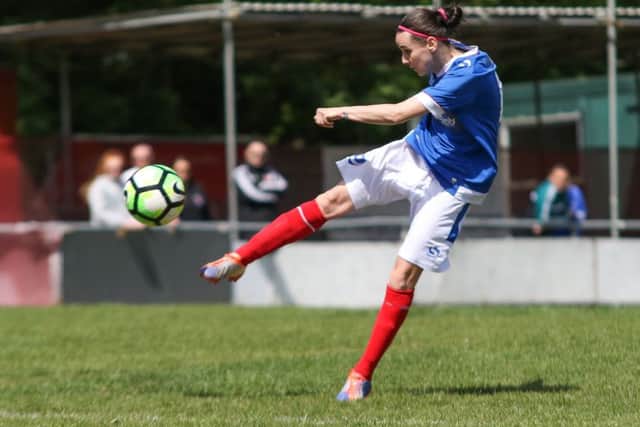 Alex Iusan struck a fine goal for Pompey Ladies against Coventry. Picture: Jordan Hampton