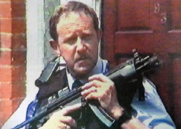 Patrick Lyons, 65, captured footage of the scene of the manhunt outside a Somers Town hom
