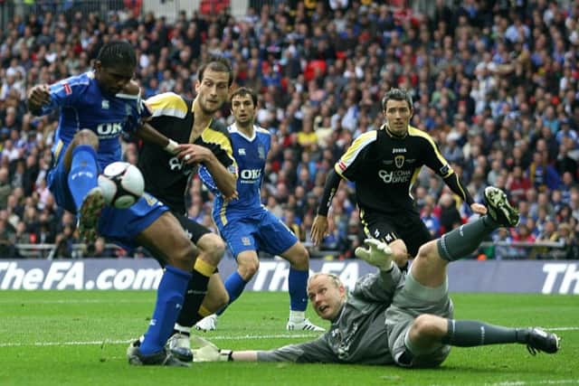 Kanu scored the only goal of the game as Pompey defeated Cardiff 1-0 in the final at Wembley