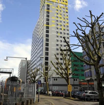 The Unite Students building close to where the attack took place Picture by: Malcolm Wells (170322-8368)