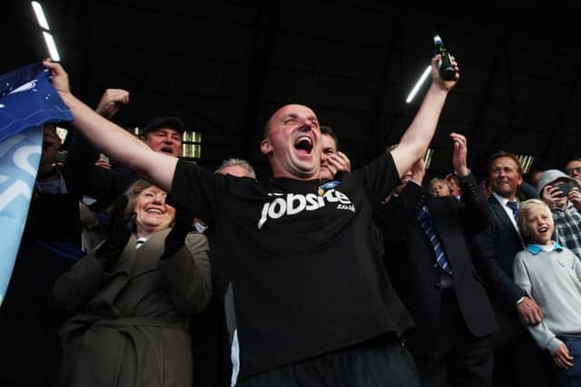Paul Cook guided the Blues to promotion and the League Two title. Picture: Joe Pepler