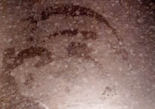 Adolf Hitler's face appeared on the worktop