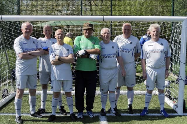 The Many Shades of Grey walking football team. Picture: Neil Marshall (170297-29)