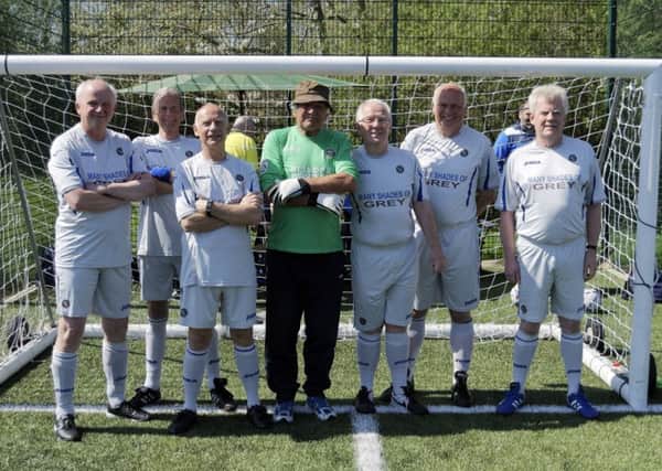 The Many Shades of Grey walking football team. Picture: Neil Marshall (170297-29)