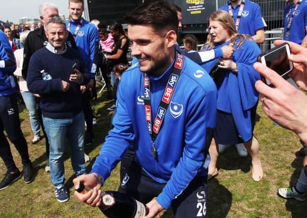 Gareth Evans has signed a new two-year deal at Pompey Picture: Joe Pepler