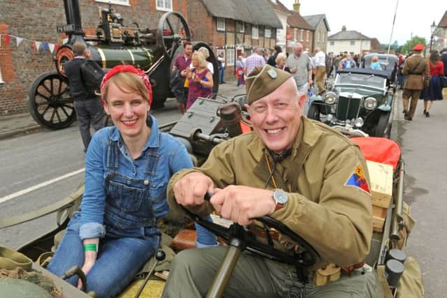 Charlie Hudson and Paul Morgan from Portsmouth at last year's revival with Paul's Second World War American Jeep.
Picture: Ian Hargreaves (160831-7)