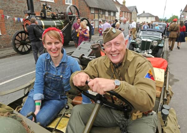 Charlie Hudson and Paul Morgan from Portsmouth at last year's revival with Paul's Second World War American Jeep.
Picture: Ian Hargreaves (160831-7)
