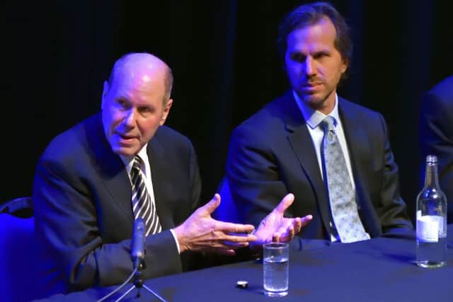 Michael Eisner and Breck Eisner. Picture: Neil Marshall