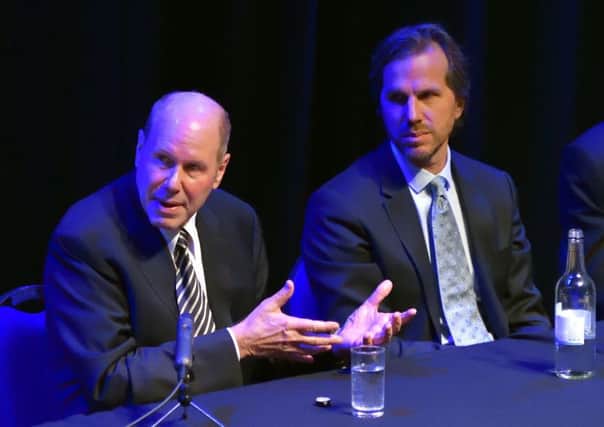Michael Eisner and Breck Eisner. Picture: Neil Marshall