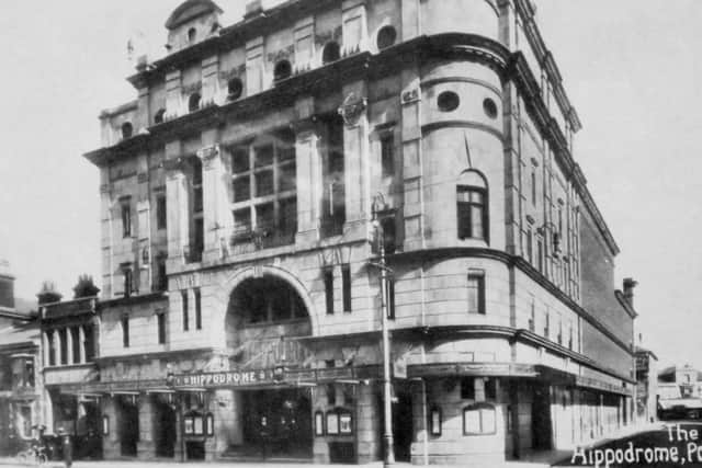 A rarely seen view of the Hippodrome Theatre, Commercial Road, Portsmouth.  (Barry Cox collection)